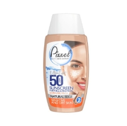 خرید کرم ضدآفتاب رنگ بژ طبیعی مناسب پوست خشک و نرمال پیکسل